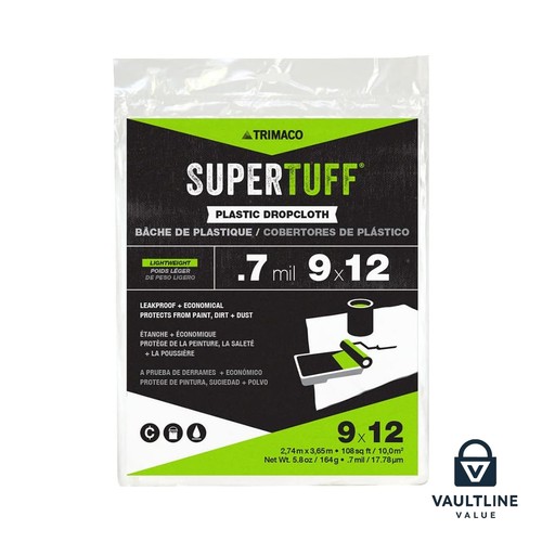 Trimaco supertuff plastic drop - supertuff,