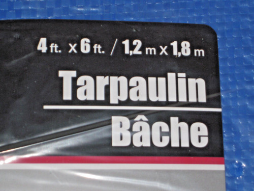 Tarpaulin blue tarp - 4', 6'